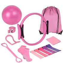 Set Di 13 Anelli Da Pilates SCANTEE – Viola, 35x35 Cm, In Plastica Resistente, Per Allenamento A Casa, Fitness E Yoga