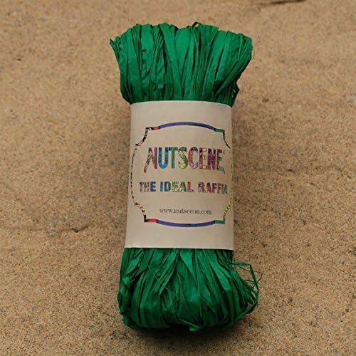 Nutscene Natural Raffia - Emerald - 50gm