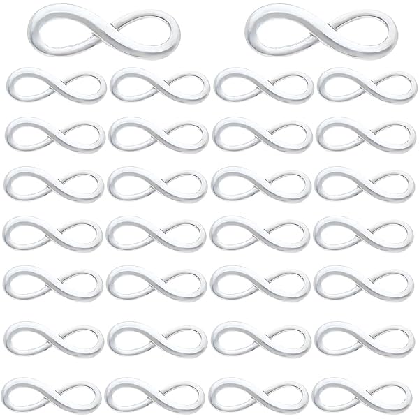 60 Ciondoli Simbolo Infinito In Lega Per Creare Gioielli – Ideali Per Bracciali, Collane E Artigianato (3 Colori)