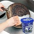 VazzLox Stainless Steel Cleaner for Removing Tough Stains Rust or Scale, Utensil cleaner for Burnt Marks, Cookware Cleaner Paste for Pots Pans, Magic Multipurpose Cleaner & Polish (450 gm)