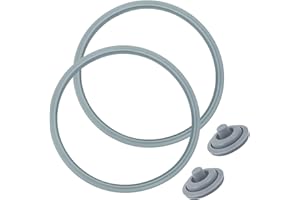 DYMHQ 2 Pièces Anneau D'étanchéité pour Autocuiseur, Joint en Caoutchouc pour Autocuiseur avec 2 Joint de Signalisation, Autocuiseur Accessoire de Remplacement de Joint Torique pour Silit WMF Fissler