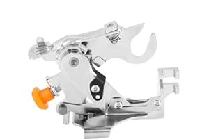 ZERODIS Ruffler - Piedino per macchina da cucire per tutti i piedi a basso codolo Singer Brother, Babylock, New Home, Janome, Kenmore, Bernina, Bernette, Husqvarna Juki (giallo)