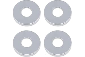 PLCatis Rosace Robinet Mitigeur Douche 4 Pièces Chromées Rosasse Ouvrante Robinetterie Ø 26mm (3/4 ") Acier Inoxydable Rosace Plomberie Plate Basse for Cuisine Salle de Bain