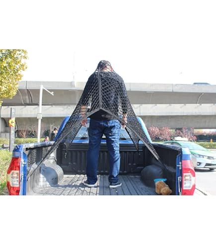 Rete Da Carico Elastica Per Auto E Camion Con 3 Tasche - 110x30 Cm, Fissaggio A Viti, Per SUV E Furgoni