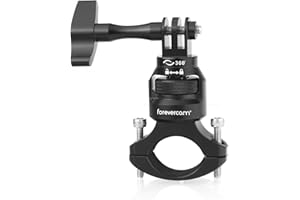 Forevercam Soporte para manillar de bicicleta GoPro, aleación de aluminio de 360 grados, soporte de tubo redondo para Hero 13/12/11/10/9/8 y otras cámaras de acción