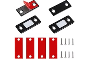 AONAT Magnesy zatrzaskowe do drzwi szafy, 2 sztuki, ultra cienkie, samoprzylepne magnesy do mebli, szafek, mocne magnesy do szafy, magnetyczne zamknięcie, szuflady, magnes zamykający drzwi, magnesy meblowe