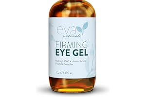 ‎EVA NATURALS Augencreme Gel – Größere Flasche mit 57 ml – Hochwertige Therapie und Straffende Creme von EVA Naturals gegen Augenringe, Tränensäcke, Krähenfüße, Feine Linien und Falten unter den Augen