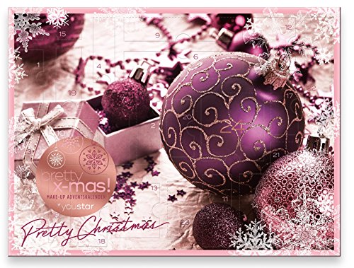 Make-Up Adventskalender "PRETTY X-MAS" 2016, youstar, 24 hochwertige Make-Up Produkte, Geschenkset