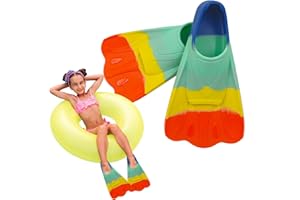 PORUPAEL Aletas De Natación De Silicona Aletas De Entrenamiento De Natación Palma Natación Piscina Swimming Training Fines para Adultos Y Niños Entrenamiento Principiantes