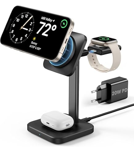 ESR HaloLock Draadloze autolaadset met CryoBoost, compatibel met MagSafe autolader, compatibel met iPhone 14/13/12-serie, met 36W QC 3.0 snelle autolader, telefoonkoeltechnologie, Frosted Onyx