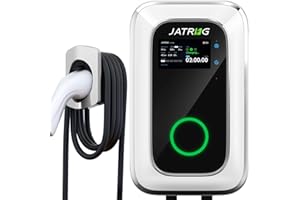 JATRHG S1 Borne de Recharge pour Véhicule Électrique 7kW 6M 32A Monophasé - Station de Charge Type 2 IEC 62196-2 - Chargeur Rapide EV Wallbox