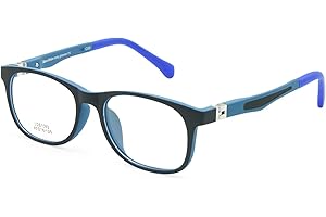 EnzoDate Kinder Brille TR90 Größe 45 Safe Biegsam mit Federscharnier Flexible Optischen Rahmen Jungen Mädchen Kinder Brillen Plano Objektive 3-5Y