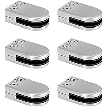 Supporti Vetro 8 Pezzi - Morsetti Regolabili In Acciaio Inox Per Ringhiere - Foto 6