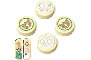 JINGDU TOTK - Tappi per joystick per Nintendo Switch Joy Con, in morbido silicone, accessori compatibili con Nintendo Switch/OLED/Lite Joycon, Yellow Totk Wing