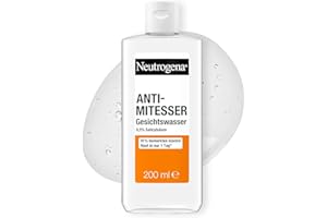 ‎NEUTROGENA Neutrogena Anti-Mitesser Gesichtswasser 200 ml, sanfte Gesichtsreinigung mit 0,5Prozent Salicylsäure,milde Gesichtspflege, reduziert wissenschaftlich erwiesen das Auftreten und die Größe von Mitessern