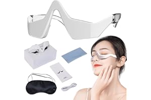 SALYEELULY Revital Eyes - Gafas de luz roja | Botanique Paris - Dispositivo para quitar bolsas de ojos | Dispositivo de belleza ocular para eliminar ojeras, arrugas, hinchazón, antienvejecimiento, relajar los