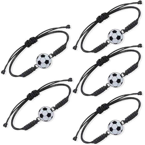 Braccialetti Calcio Con Ciondolo - 2 Pezzi, Regolabili, Per Uomo E Bambini, Ideale Regalo - Foto 11