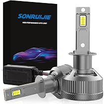 SONRUIJIE Ampoule LED H1 Canbus 100W - 16000LM 6000K - Remplacement Halogène - IP68 - Lot De 2