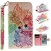 Produktbild Nancen Apple iphone 5 / 5S / SE (4,0 Zoll) Handytasche / Handyhülle. Flip Etui Wallet Case in Bookstyle - Premium PU Lederhülle Hülle Cover Mit Lanyard / Strap, Standfunktion, Kreditkarte und Brieftasche