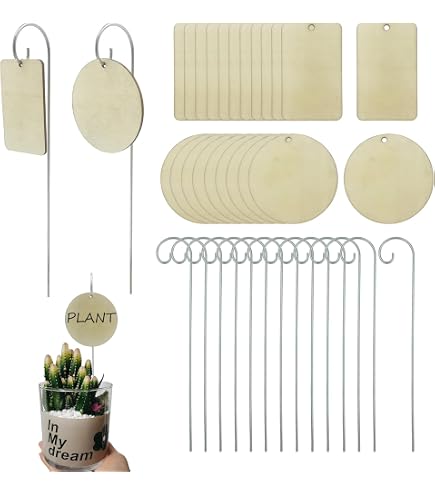 Lot De 100 Étiquettes En Bois Pour Jardin + 2 Marqueurs - 15x2 Cm - Pointues, Imperméables - Pour Plantes, Semis, Organisation