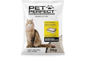 Pet Perfect Premium Clumping Bentonite Cat Litter 5 kg, Uncscented