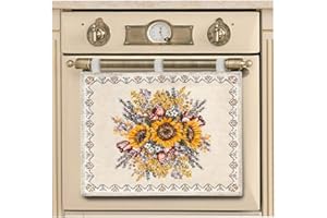 CAPITANCASA Copriforno Universale Decorazione Forno Cucina Floreale Sunlight Girasoli