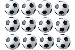 SUNREEK Palloni per calcetto, 12 pezzi, colore bianco e nero