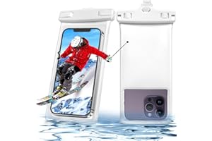 Lucrave wasserdichte Handyhülle Handytaschen, IPX8 Unterwasser Wasserfeste Hülle Bag bis 7 Zoll, Waterproof Phone Case Kompatibel mit iPhone 16 15 14 13 12 11 Pro Max Samsung S22 S23 Blau