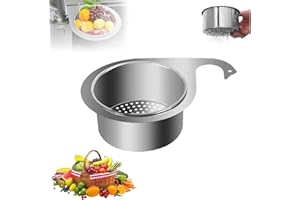 FIENZA Siebkorb Spüle Schwanförmiger Edelstahl Multi-Functional Drain Basket Für Küche Müll (A(1PCS))