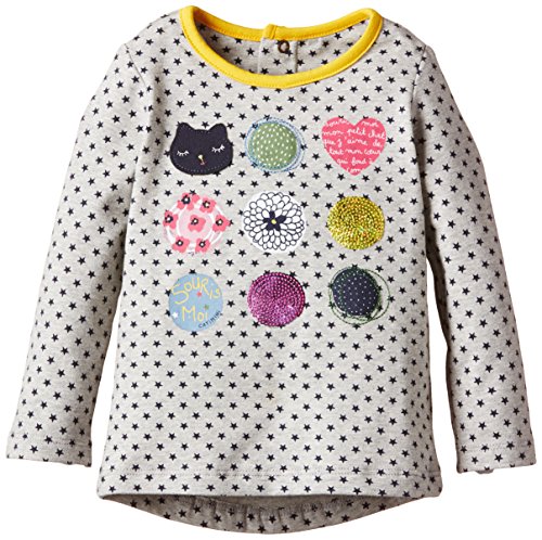 Catimini Baby Girls SPIRIT GRAPHIC Polka Dot Long Sleeve Top, Grey (gris Chiné), 18-24 months (Manufacturer size: 2 ans)