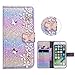 Price comparison product image Glitter Wallet Case for iPhone 6 6s 4.7",Xifanzi iPhone 6/6S Rainbow Glitter Luxury Magnetic Bling Glitter PU Leather Flip Case Wallet Plating Back Protective Bumper Cover For iPhon 6/iPhone 6S ,Kickstand ,Magnetic , Book style,3D Diamond Butterfly Flowers Wallet Buckle Protective Cell Phone Cases for Apple iPhon 6/iPhone 6S (4.7")