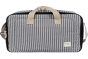 Walking Mum. I Love Vichy Schwangerschaftstasche für Krankenhaus/Klinik, Organizer für Mama, Papa und Babys, Schwarz, 49 x 37 x 12 cm