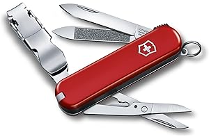 ‎VICTORINOX Victorinox Schweizer Taschenmesser, Nail Clip 580, Multitool, Maniküre, Pediküre, 8 Funktionen, Kleine Klinge, Nagelfeile, Rot