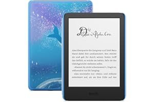 Amazon Kindle Kids (neueste generation) – Falls das Gerät kaputtgeht, ersetzen wir es. Inklusive altersgerechter Bücher, Hülle, blendfreiem Bildschirm und schnellerem Umblättern – Weltraumwal-Design