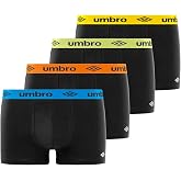 UMBRO Men's Cotton Boxer Briefs, Men's Underwear, Comfortable, Soft (Lot of 4)