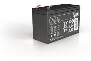 FIAMM FG20721 växelriktarbatteri 7,2 Ah 12 V - växelriktarbatterier (svart, 7,2 Ah, 12 V, 1 styck, 5 År, 2,43 kg)