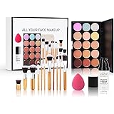 WishesMar Palette Correttori 15 Colori Concealer Crema Camouflage Make Up Palette con 11 Pezzi Pennello da Trucco Adatto per 