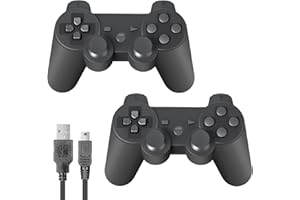 SupoHero Game Controller Compatible for Play3, Play 3 Wireless Remote Game Controller with Dual Vibration,6-Axis Gyro and Charging Cable