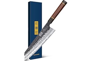 HOSHANHO 23 cm Coltello da Kiritsuke, Giapponese Coltello da Cucina Kiritsuke in Acciaio ad Alto Carbonio, Affilata Coltello da Chef con Impugnatura Ergonomica