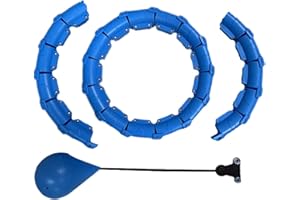 Pterygoid Cerceau lesté, cerceau intelligent avec boule, 24 nœuds détachables, auto-rotatifs, perte de poids, massage, pour adultes et enfants