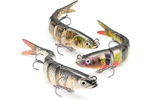 ODS LURE ODS Leurre de pêche Multi Jointed Swimbait pour Eau Douce Eau salée
