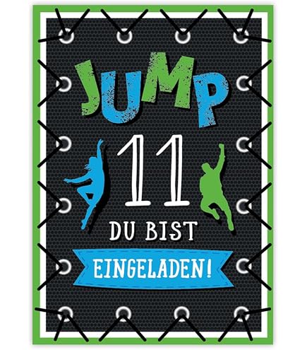 Einladungskarten Kindergeburtstag JUMP PARTY | Kindershop