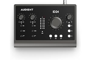Audient Audiointerface iD24, 2 Class-A Mikrofonvorverstärker (Interface audio USB-C haute performance, Audio Loop-back, 2 sorties casque, amplificateur microphonique de haute qualité)