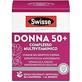 Swisse Multivitaminico Donna 50+, Integratore Alimentare Multi-nutriente per Integrare l'Alimentazione delle Donne over 50, 3