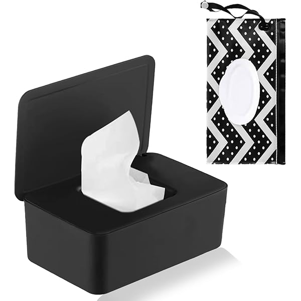 2 Scatole Porta Salviette Umidificate - Con Coperchio, Antipolvere - Per Casa, Auto, Ufficio