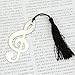 Produktbild iyanla Fashion Musik Note Legierung Lesezeichen Neuheit ducument Book Marker Label Stationery
