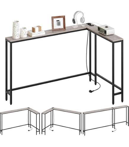 Moderne Zwarte Houten Consoletafel voor Entree of Achter Bank 150x15x65cm Plank Eindtafel voor Slaapkamer of Woonkamer
