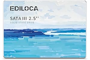 Ediloca 1TB SSD Internal Solid State Drive, 2.5" SATA III 6Gb/s, Up to 560MB/s Read Speed, 3D NAND Flash, Shock Drop-Proof for PC/Laptop/Desktop/NAS, Compatible with Windows/Mac/Linux (ES580E)
