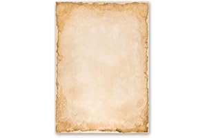 100 fogli di carta da lettera decorati Antico & Storia VINTAGE DIN A6 - Paper-Media