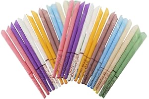 JRYXDS 32 Pièces Bougies D'Oreille Naturelles Nettoyante Ear Candle Enleve Le Cerumen Avec Couleurs Différents (8 Couleurs)